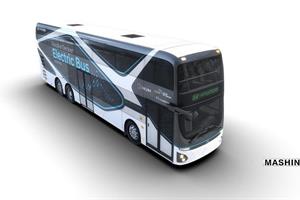 اتوبوس برقی دو طبقه هیوندای معرفی شد